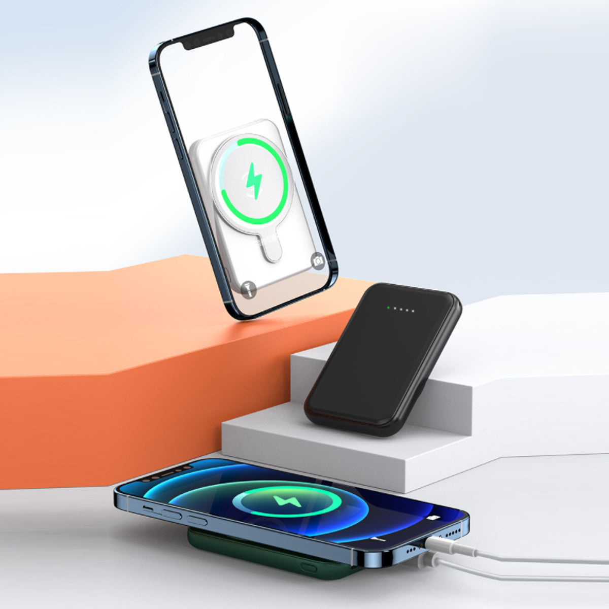 Portable Wireless Go Charger And Power Bank For Mobiles