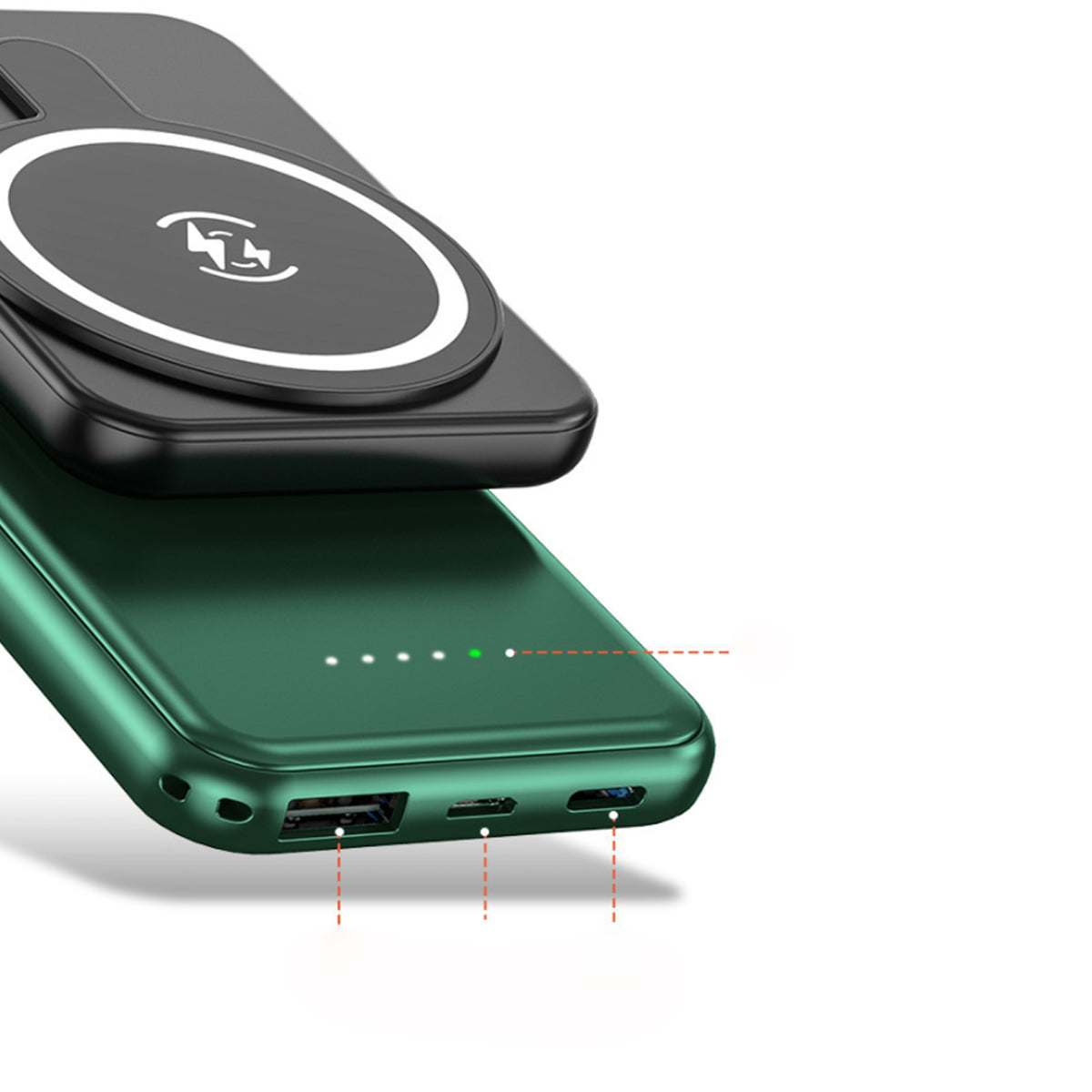 Portable Wireless Go Charger And Power Bank For Mobiles