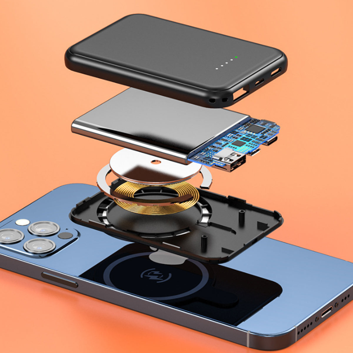 Portable Wireless Go Charger And Power Bank For Mobiles
