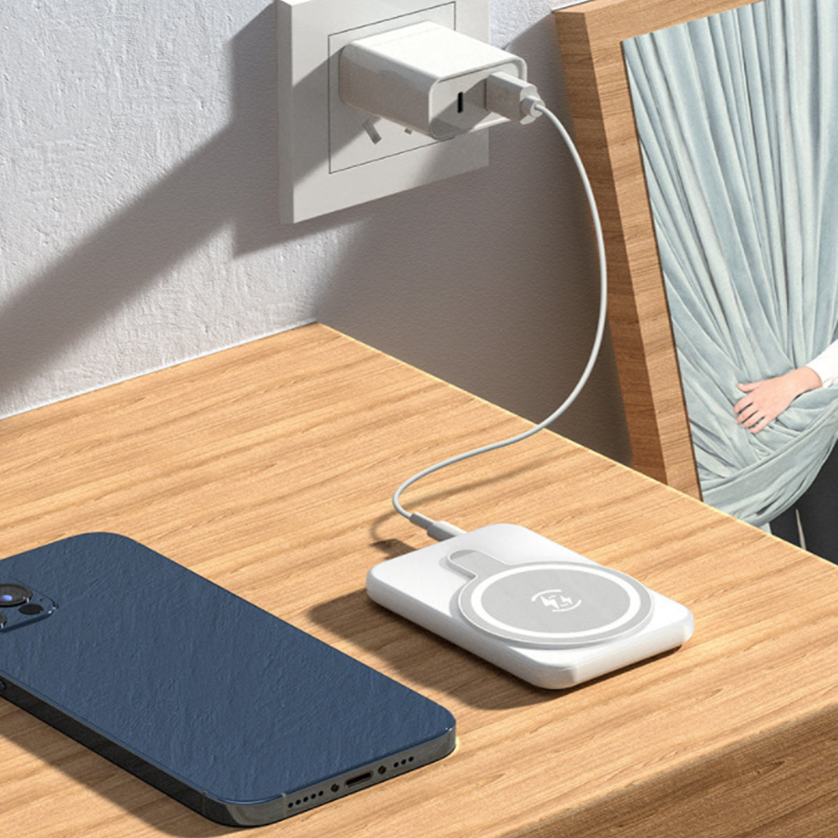 Portable Wireless Go Charger And Power Bank For Mobiles