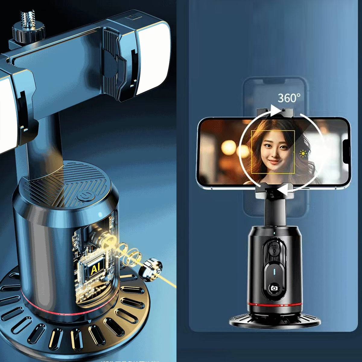 Smart Face AI Powered Gesture Control Mount For Your Phone Camera