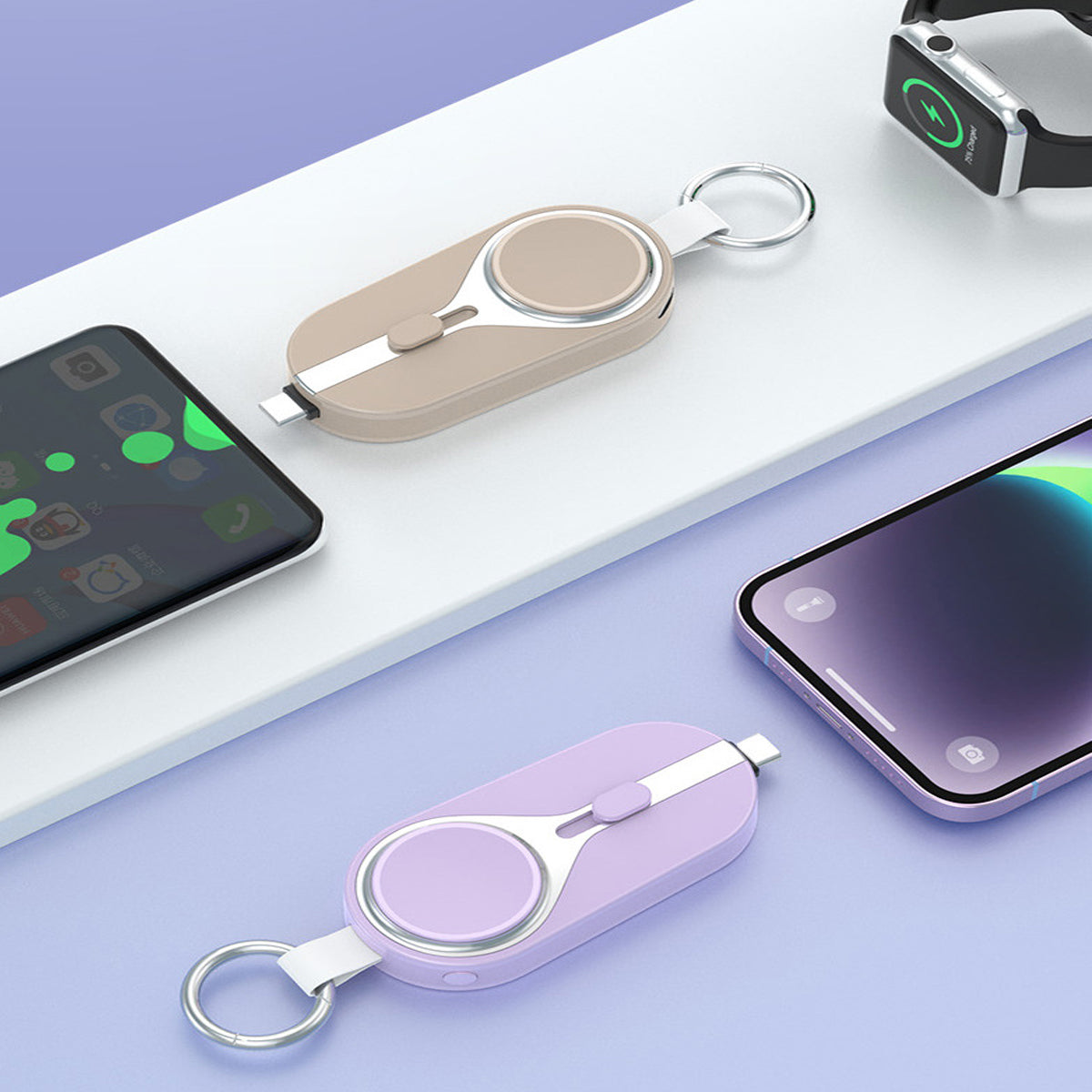 iCharge Nano Magnetic Keychain Mini Power Bank For Any Phone And Apple Watch