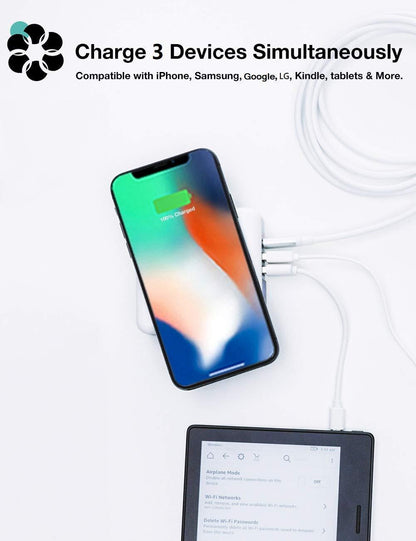 Super Multi-Power Wireless Charger With Global Adopters And Power Bank