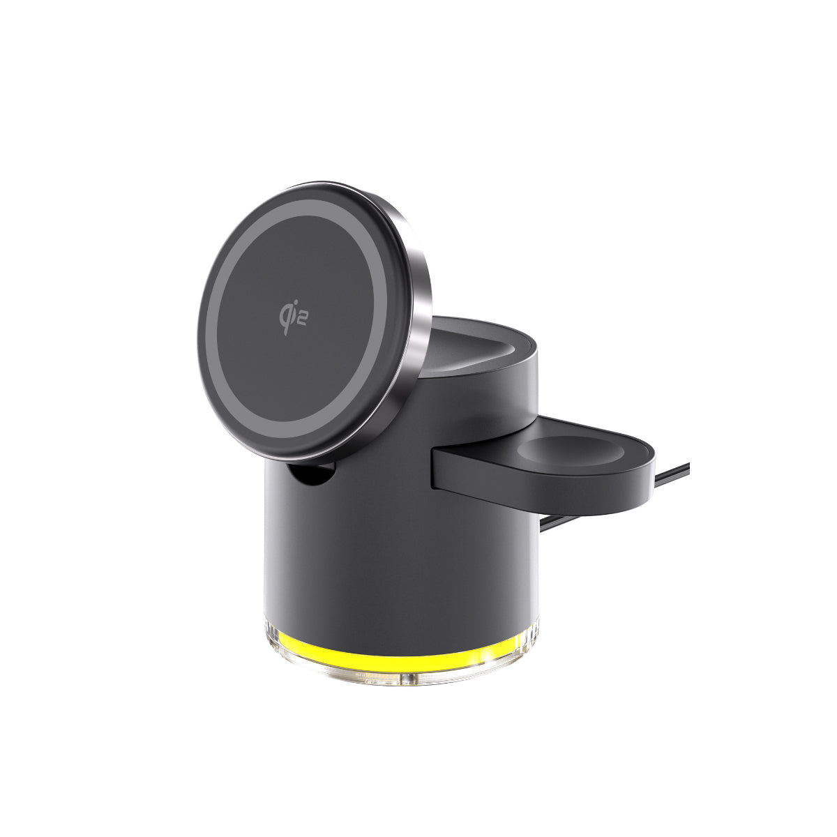 CLINGOMATIC Charging Station 3 In 1 Wireless Charger Stand With Halo Light