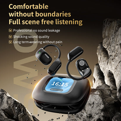 3 - In-1 Smart AI Translator And Out-Of-Ear Wireless Bluetooth Earphones