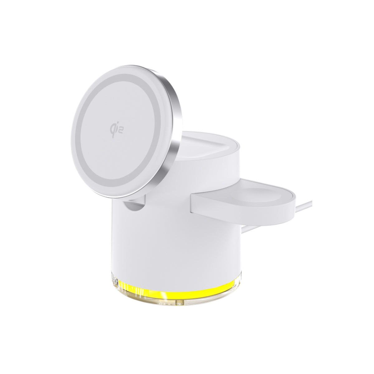 CLINGOMATIC Charging Station 3 In 1 Wireless Charger Stand With Halo Light