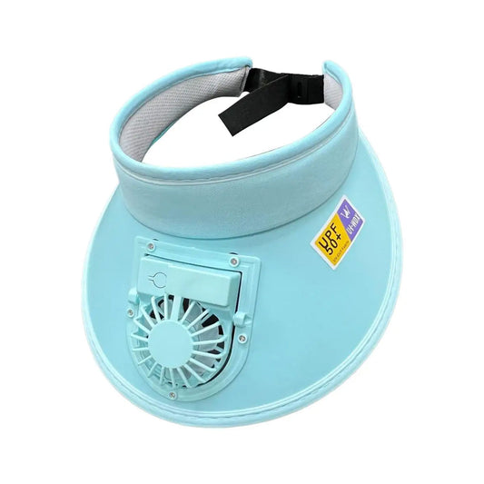 Chic And Cool Summer Cap With Rechargeable Fan