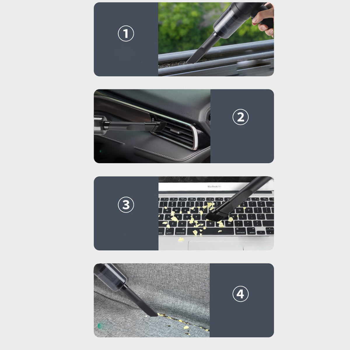 Mr. Compact Wireless Handheld Vacuum Cleaner For Car and Home