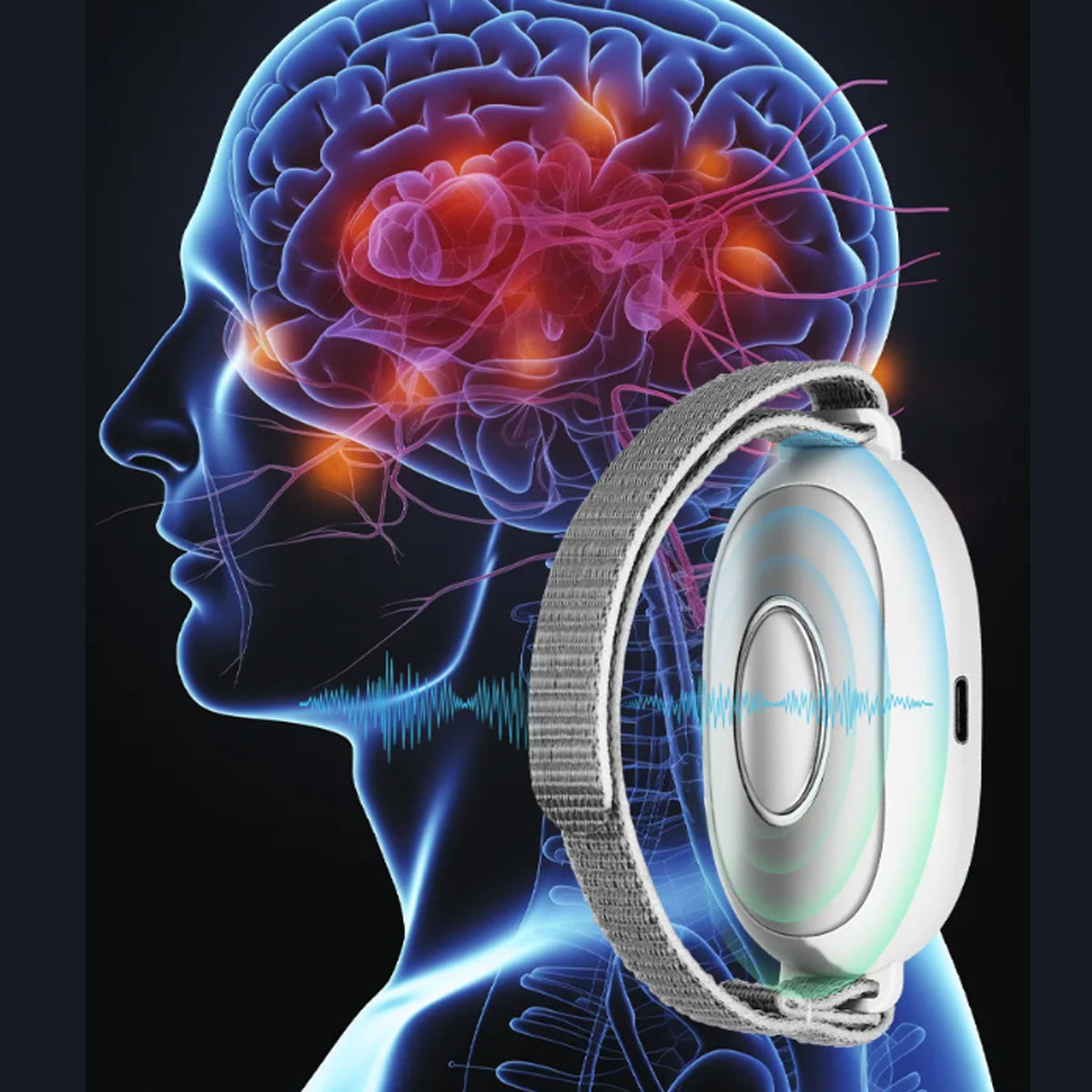 Calm Tech Plus Sleek Handheld Sleep And Stress Aid