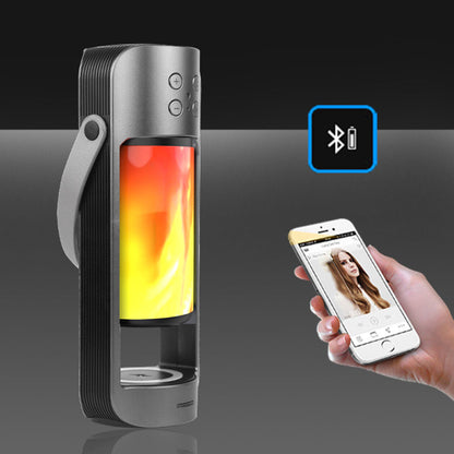 Dancing LED Flame Lantern with Bluetooth Speaker and Wireless Phone Charging