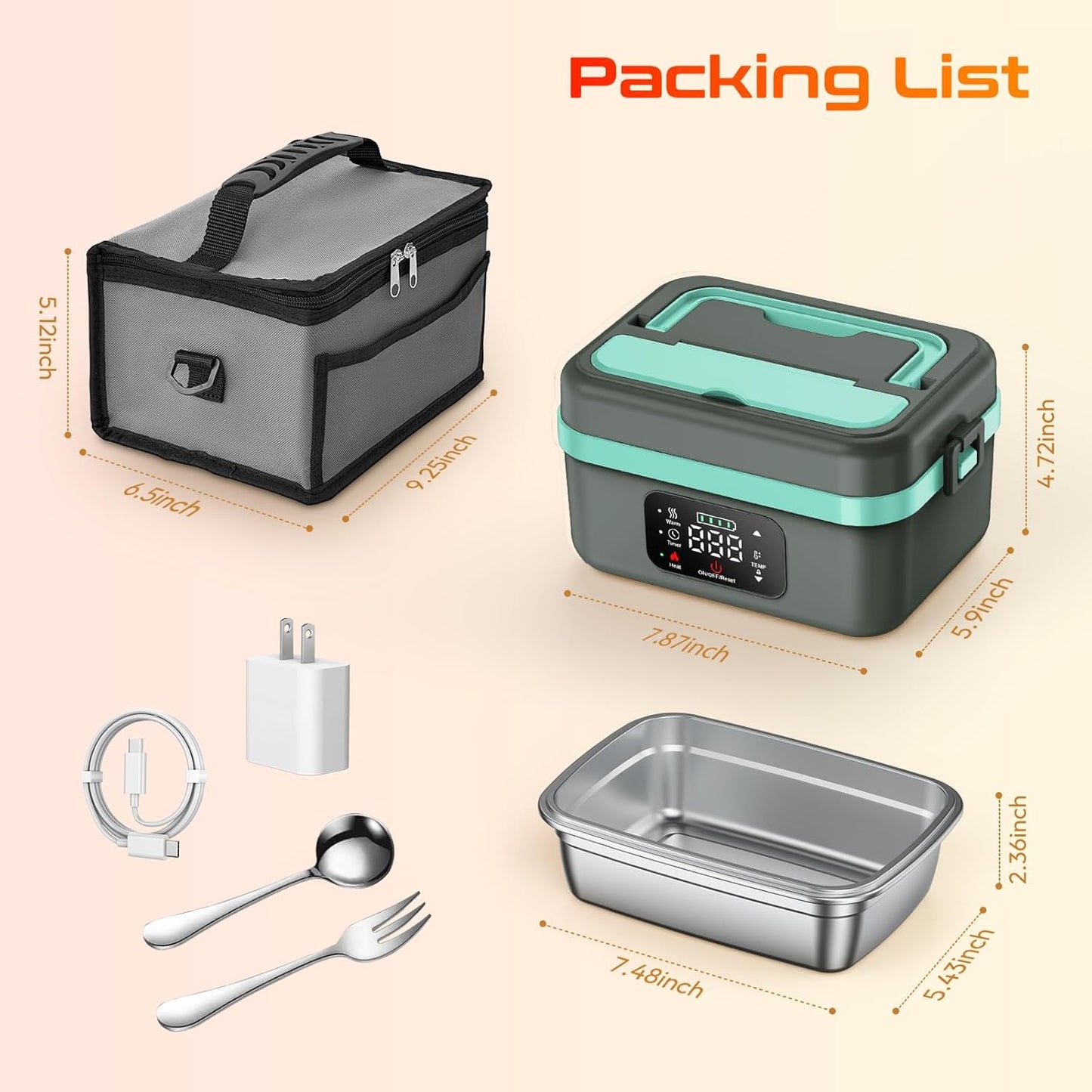 Cordless Electric Lunch Box