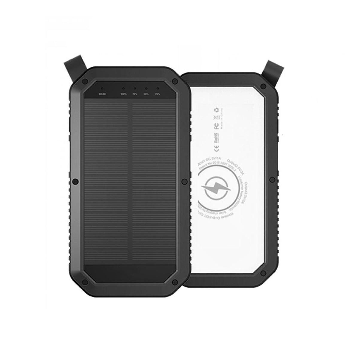 Sun Chaser Mini Solar Powered Wireless Phone Charger 10,000 mAh With LED Flood Light