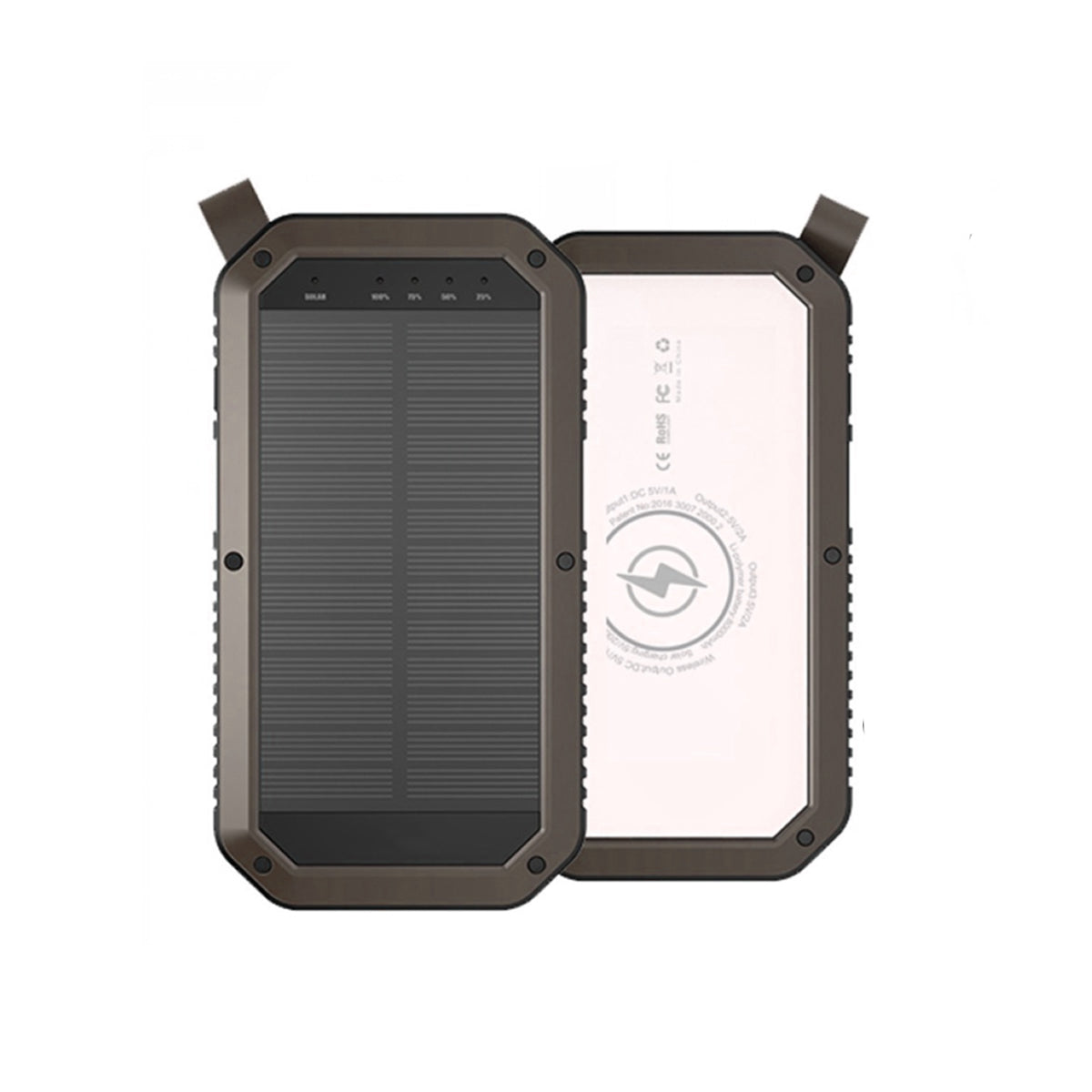 Sun Chaser Mini Solar Powered Wireless Phone Charger 10,000 mAh With LED Flood Light