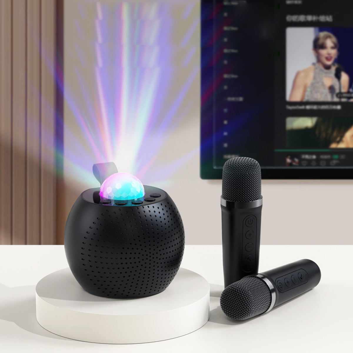 Sing A Song Karaoke Player With Dual Microphone And Bluetooth Speaker