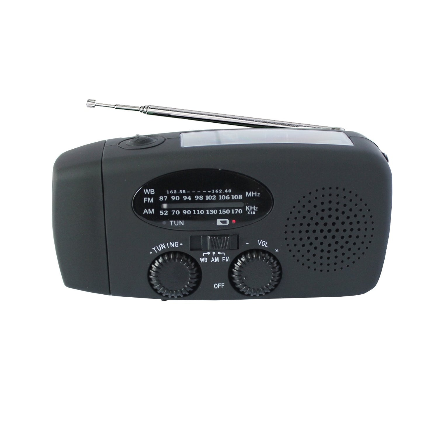 Storm Safe Emergency AM/FM/NOAA Weather Band Radio With Solar Flash Light And Built-in Phone Charger