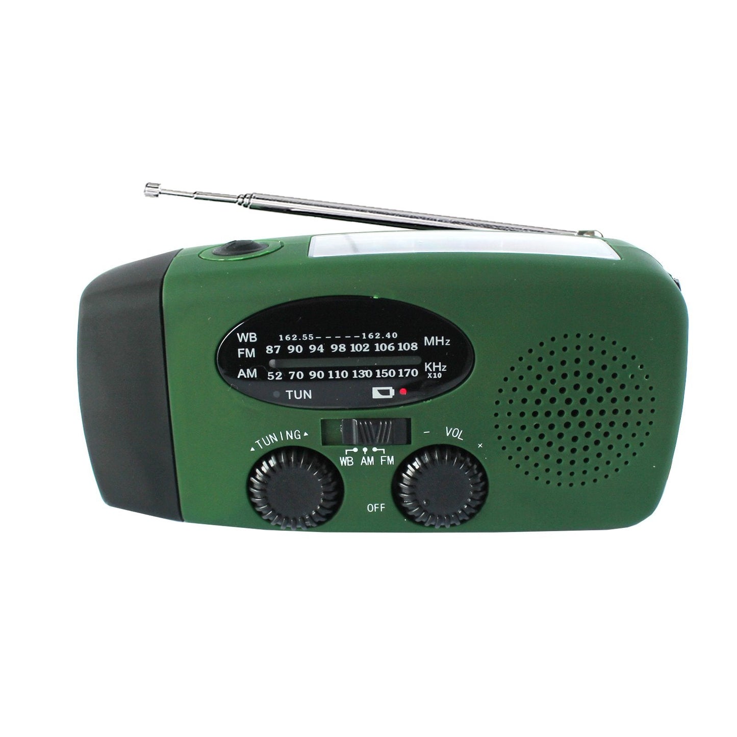 Storm Safe Emergency AM/FM/NOAA Weather Band Radio With Solar Flash Light And Built-in Phone Charger