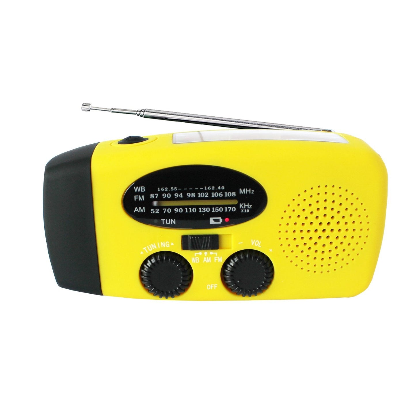 Storm Safe Emergency AM/FM/NOAA Weather Band Radio With Solar Flash Light And Built-in Phone Charger