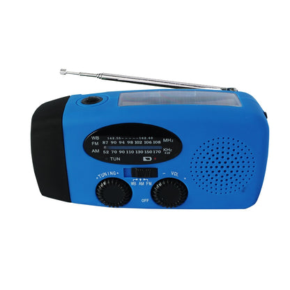 Storm Safe Emergency AM/FM/NOAA Weather Band Radio With Solar Flash Light And Built-in Phone Charger