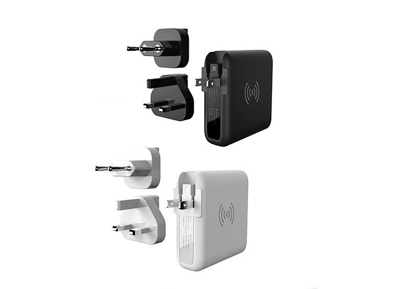 Global Gadget Worldwide Super Travel Wireless Charger With Multi Ports And Portable Charging